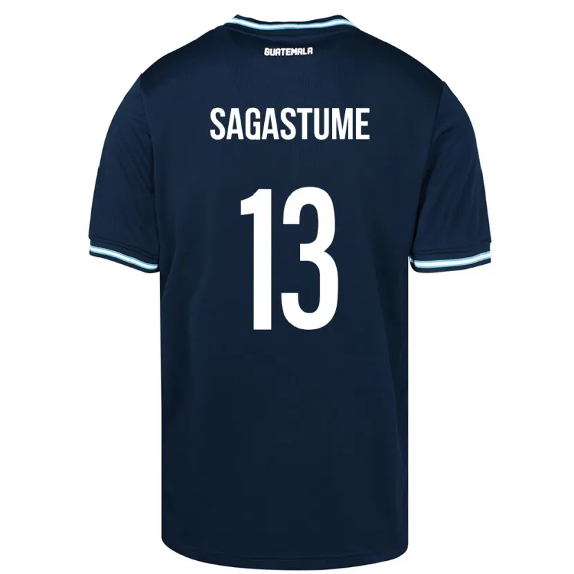 Danxen Herren Guatemala Selvin Sagastume #13 Blau Auswärtstrikot Trikot 24-26 T-Shirt