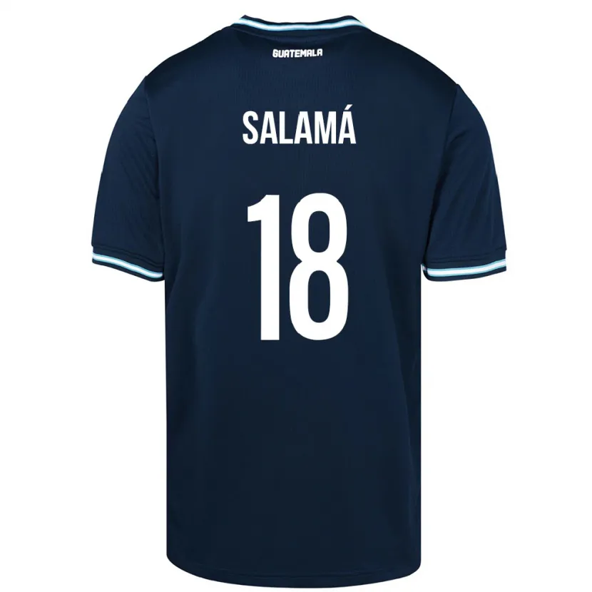 Danxen Herren Guatemala Anthony Salamá #18 Blau Auswärtstrikot Trikot 24-26 T-Shirt