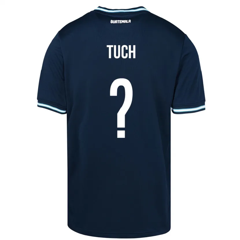 Danxen Herren Guatemala Lorenzo Tuch #0 Blau Auswärtstrikot Trikot 24-26 T-Shirt
