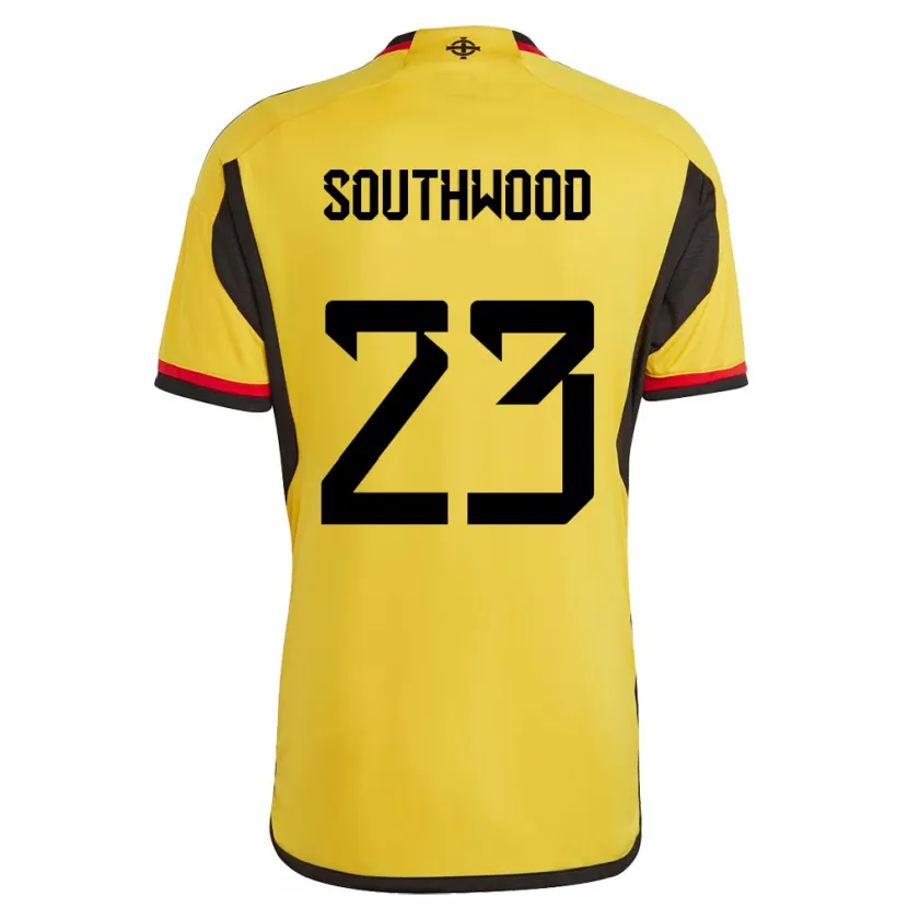 Danxen Herren Nordirland Luke Southwood #23 Weiß Auswärtstrikot Trikot 24-26 T-Shirt