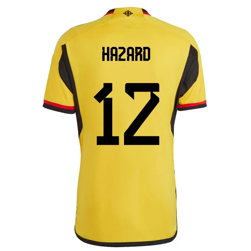 Danxen Herren Nordirland Conor Hazard #12 Weiß Auswärtstrikot Trikot 24-26 T-Shirt