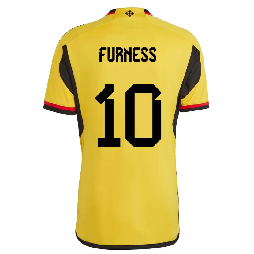 Danxen Herren Nordirland Rachel Furness #10 Weiß Auswärtstrikot Trikot 24-26 T-Shirt
