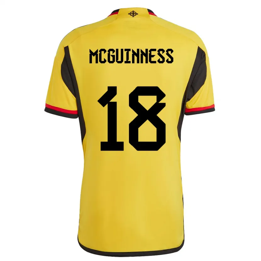 Danxen Herren Nordirland Caitlin Mcguinness #18 Weiß Auswärtstrikot Trikot 24-26 T-Shirt