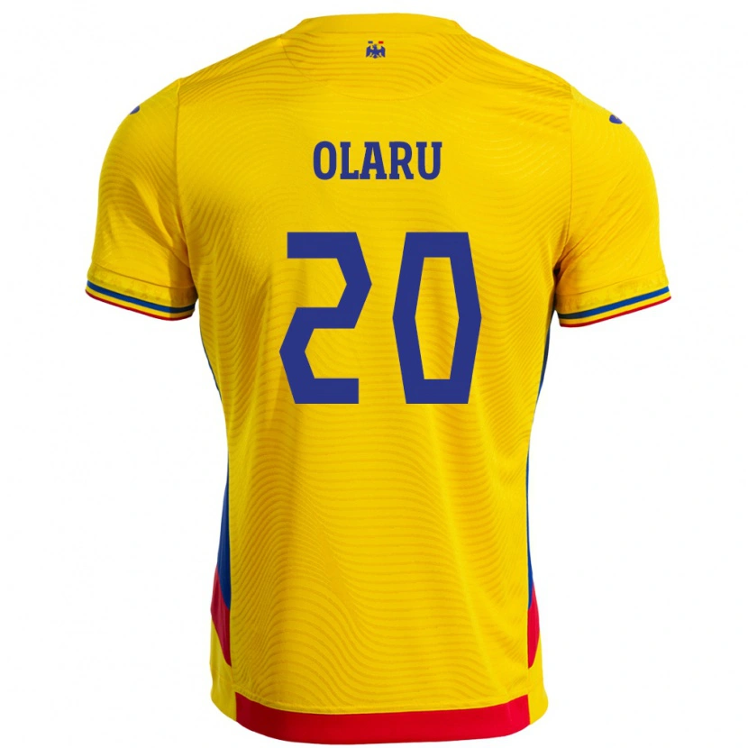 Danxen Damen Rumänische Darius Olaru #20 Gelb Heimtrikot Trikot 24-26 T-Shirt