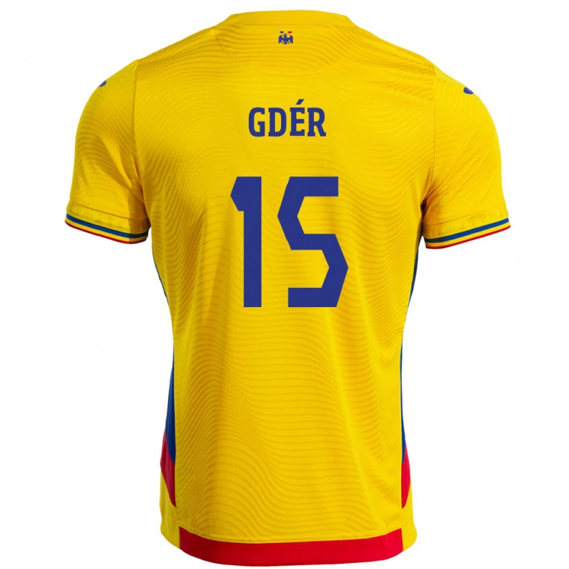 Danxen Damen Rumänische Brigitta Gődér #15 Gelb Heimtrikot Trikot 24-26 T-Shirt