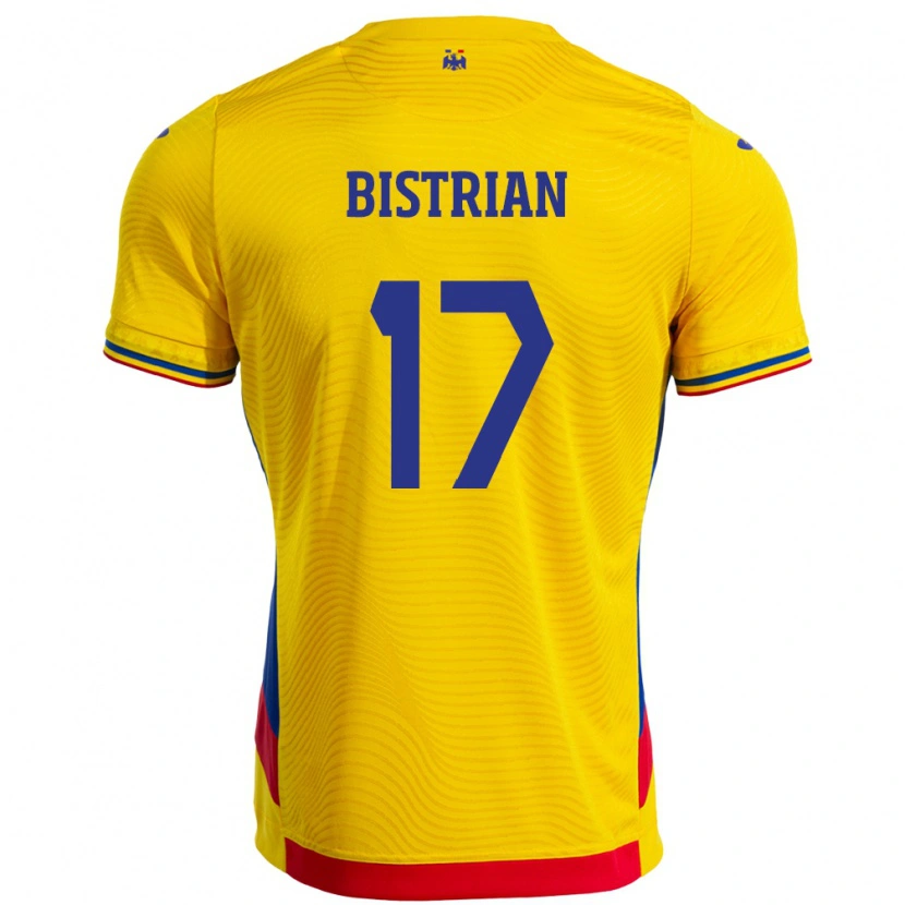 Danxen Damen Rumänische Claudia Bistrian #17 Gelb Heimtrikot Trikot 24-26 T-Shirt