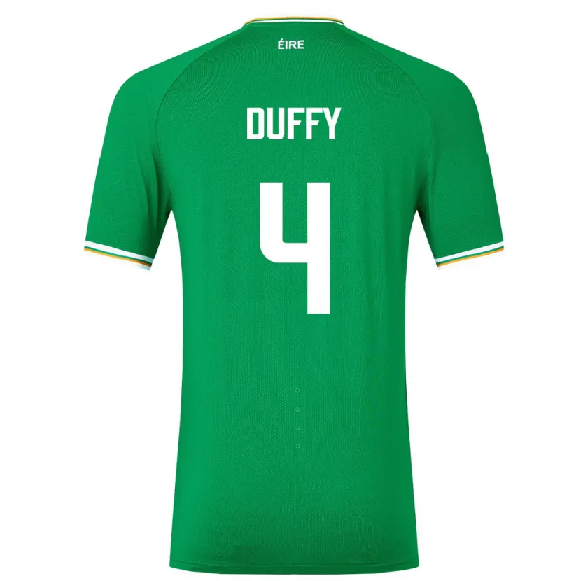 Danxen Damen Irische Shane Duffy #4 Grün Heimtrikot Trikot 24-26 T-Shirt
