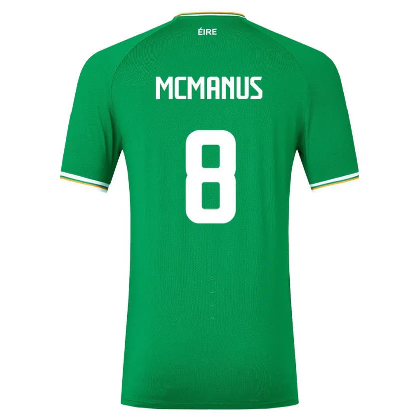 Danxen Damen Irische James Mcmanus #8 Grün Heimtrikot Trikot 24-26 T-Shirt