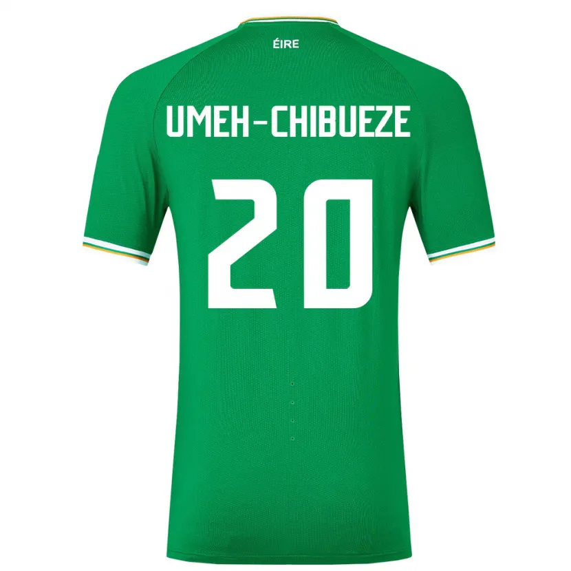 Danxen Damen Irische Franco Umeh-Chibueze #20 Grün Heimtrikot Trikot 24-26 T-Shirt