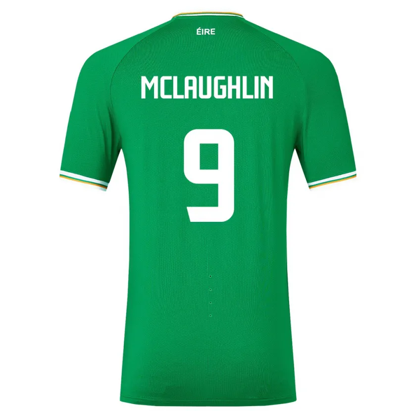 Danxen Damen Irische Erin Mclaughlin #9 Grün Heimtrikot Trikot 24-26 T-Shirt