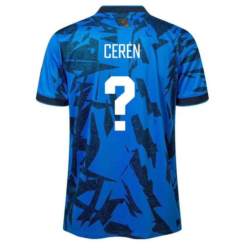 Danxen Damen El Salvador Darwin Cerén #0 Blau Heimtrikot Trikot 24-26 T-Shirt