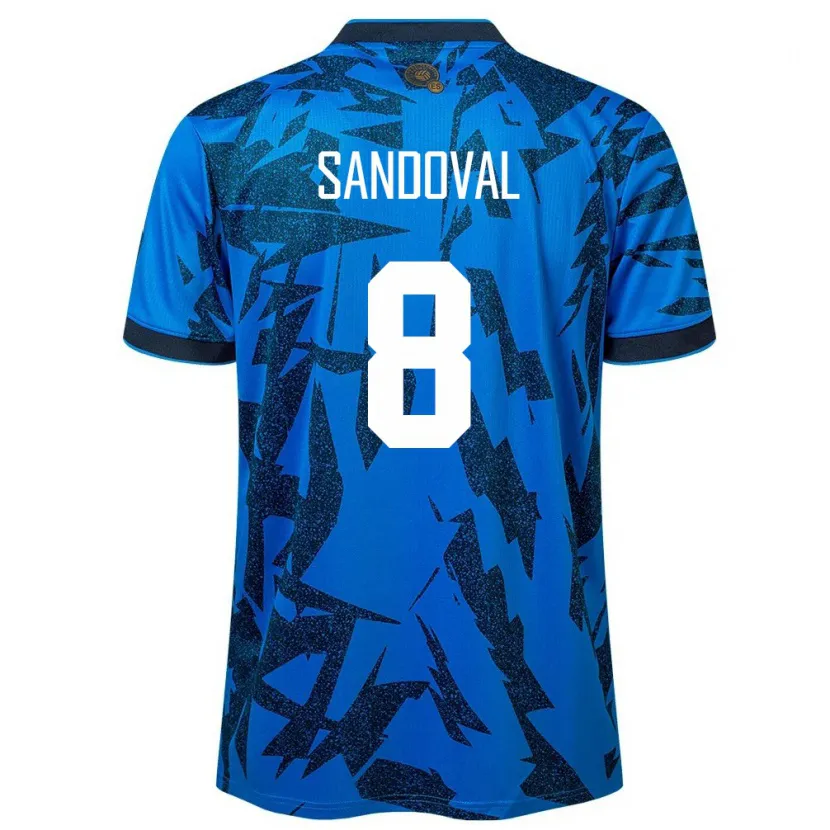 Danxen Damen El Salvador Emerson Sandoval #8 Blau Heimtrikot Trikot 24-26 T-Shirt