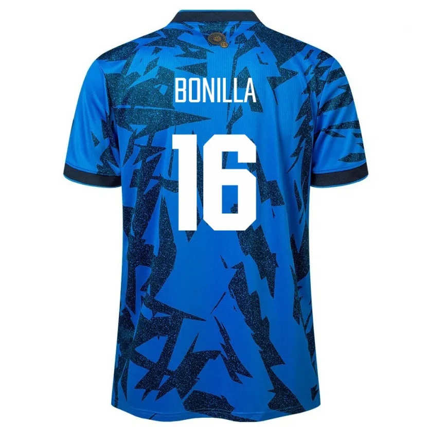 Danxen Damen El Salvador Elmer Bonilla #16 Blau Heimtrikot Trikot 24-26 T-Shirt