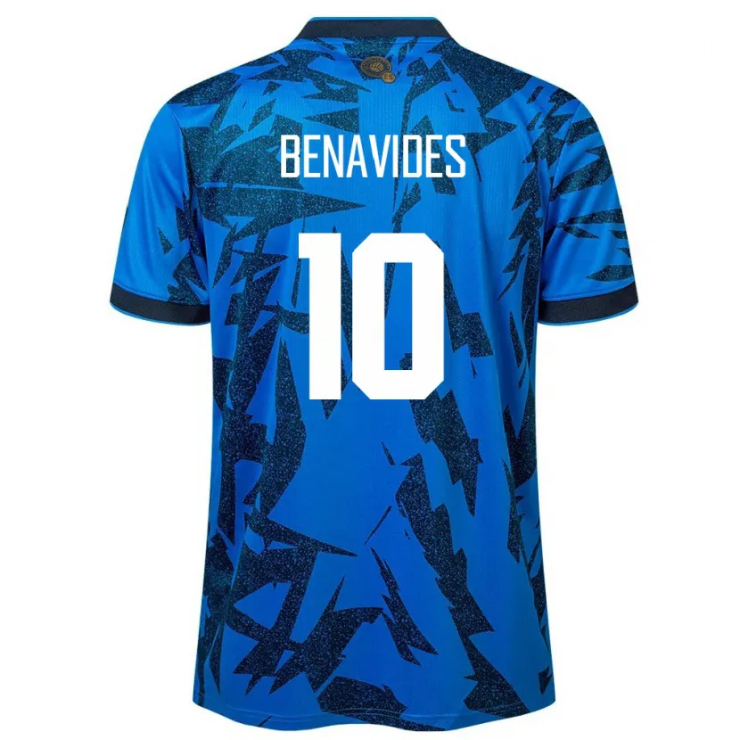 Danxen Damen El Salvador Matthew Benavides #10 Blau Heimtrikot Trikot 24-26 T-Shirt