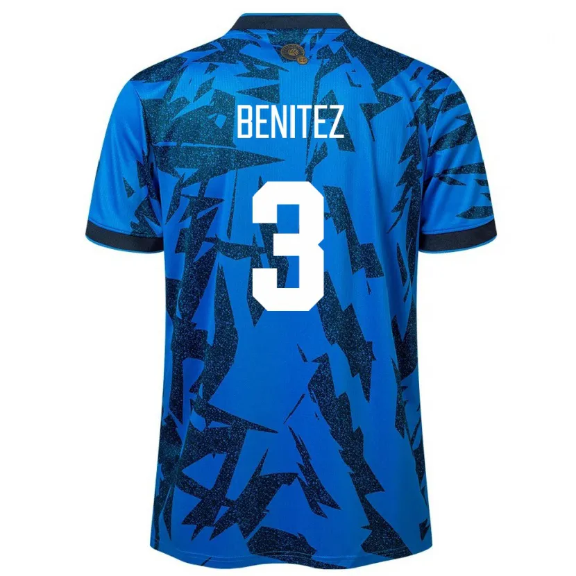 Danxen Damen El Salvador Carolina Benitez #3 Blau Heimtrikot Trikot 24-26 T-Shirt