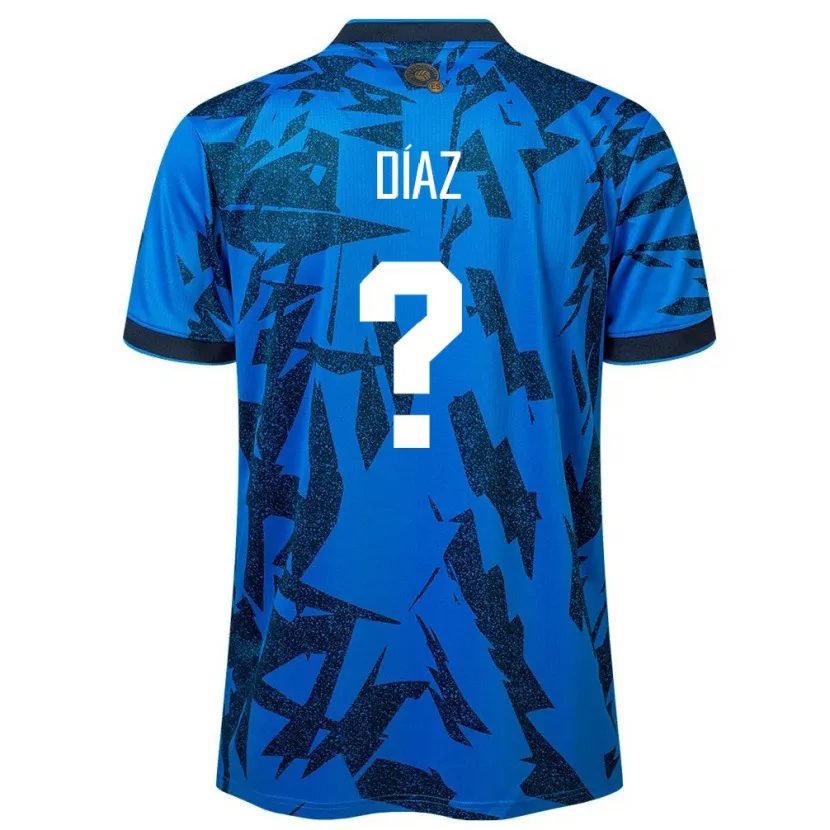 Danxen Damen El Salvador Jasmine Díaz #0 Blau Heimtrikot Trikot 24-26 T-Shirt