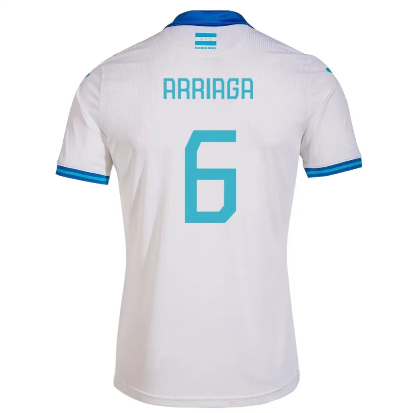 Danxen Damen Honduras Javier Arriaga #6 Weiß Heimtrikot Trikot 24-26 T-Shirt