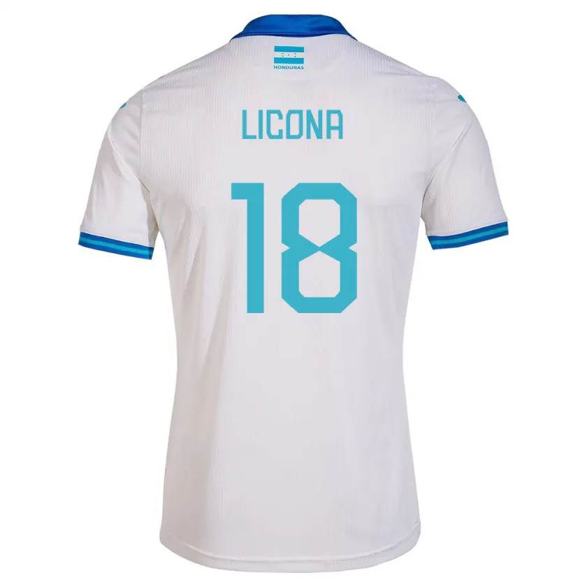 Danxen Damen Honduras Marlon Licona #18 Weiß Heimtrikot Trikot 24-26 T-Shirt