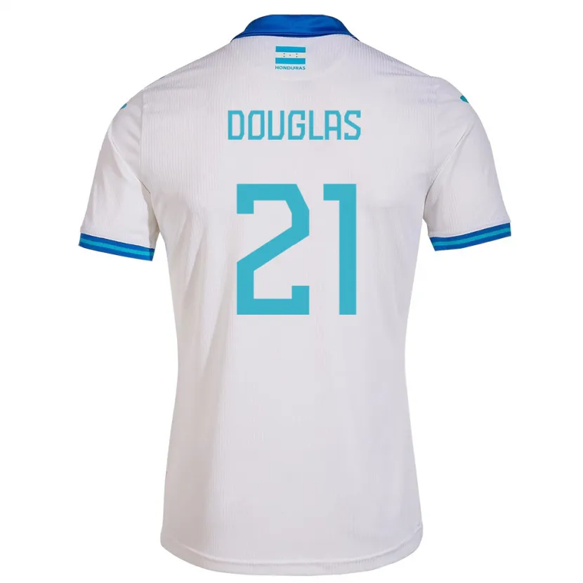 Danxen Damen Honduras Douglas Martínez #21 Weiß Heimtrikot Trikot 24-26 T-Shirt