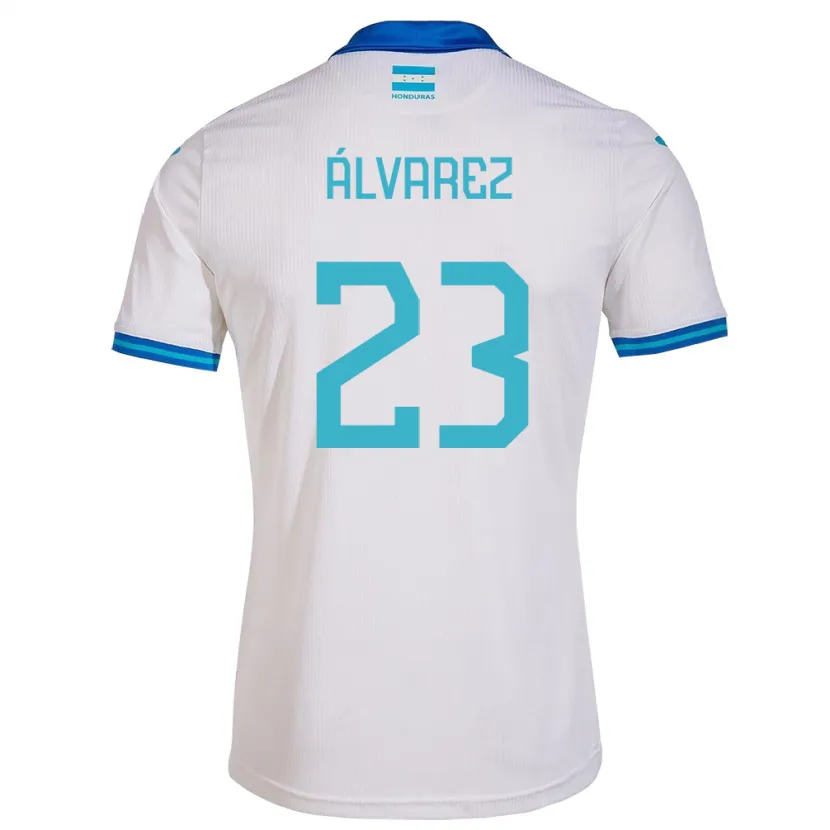 Danxen Damen Honduras Jorge Álvarez #23 Weiß Heimtrikot Trikot 24-26 T-Shirt