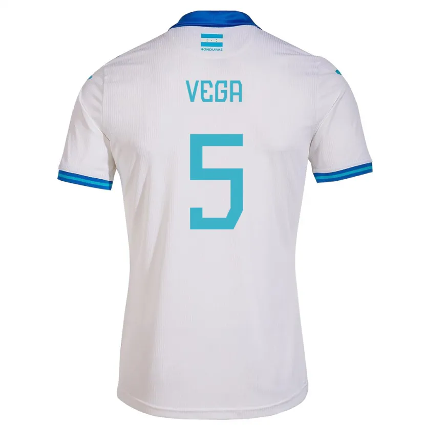 Danxen Damen Honduras Luis Vega #5 Weiß Heimtrikot Trikot 24-26 T-Shirt