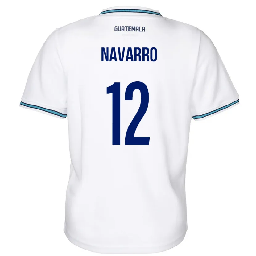 Danxen Damen Guatemala Kenderson Navarro #12 Weiß Heimtrikot Trikot 24-26 T-Shirt