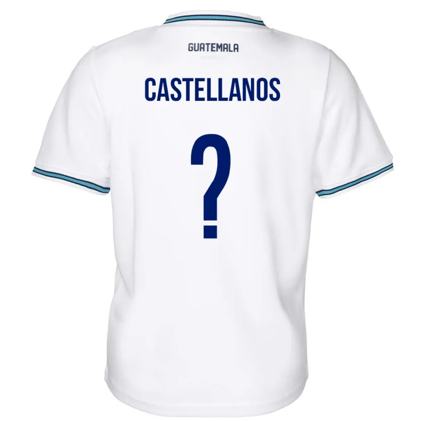Danxen Damen Guatemala Jezmin Castellanos #0 Weiß Heimtrikot Trikot 24-26 T-Shirt