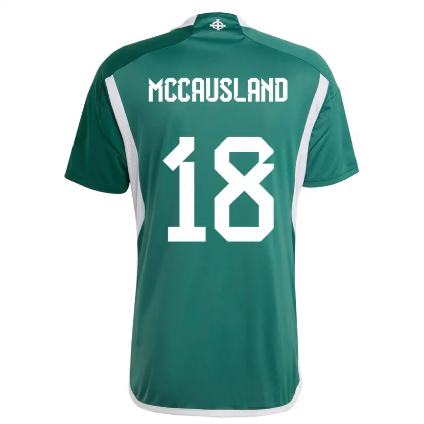 Danxen Damen Nordirland Ross Mccausland #18 Grün Heimtrikot Trikot 24-26 T-Shirt