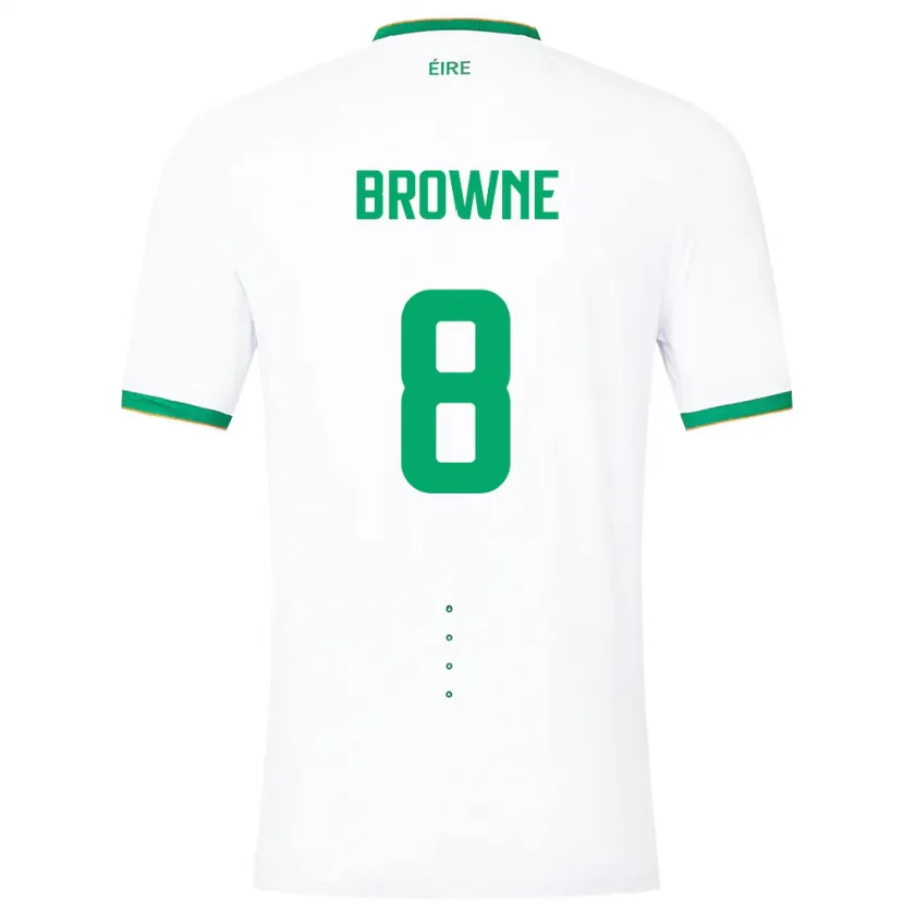 Danxen Damen Irische Alan Browne #8 Weiß Auswärtstrikot Trikot 24-26 T-Shirt