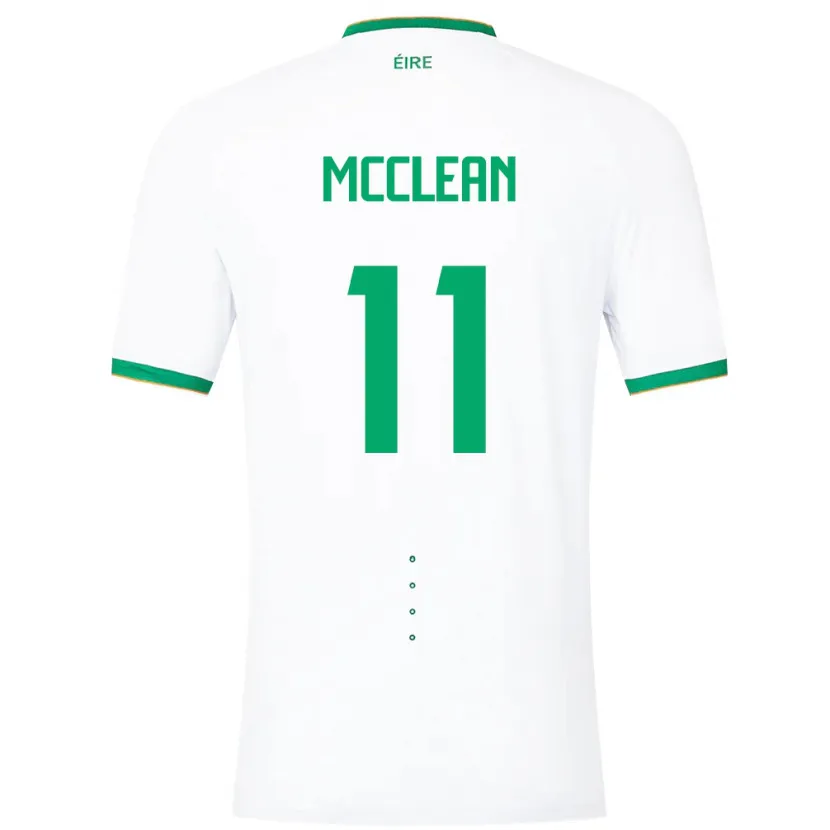 Danxen Damen Irische James Mcclean #11 Weiß Auswärtstrikot Trikot 24-26 T-Shirt