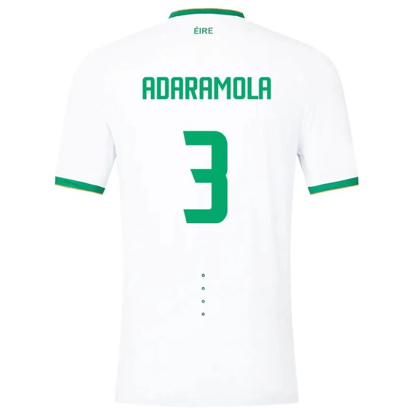 Danxen Damen Irische Tayo Adaramola #3 Weiß Auswärtstrikot Trikot 24-26 T-Shirt