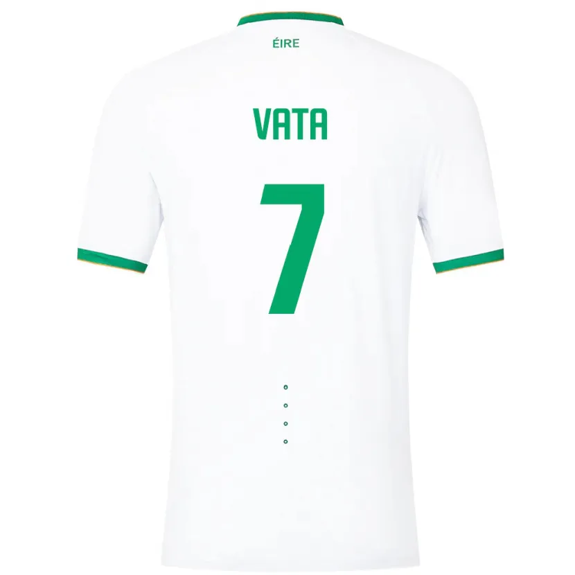 Danxen Damen Irische Rocco Vata #7 Weiß Auswärtstrikot Trikot 24-26 T-Shirt