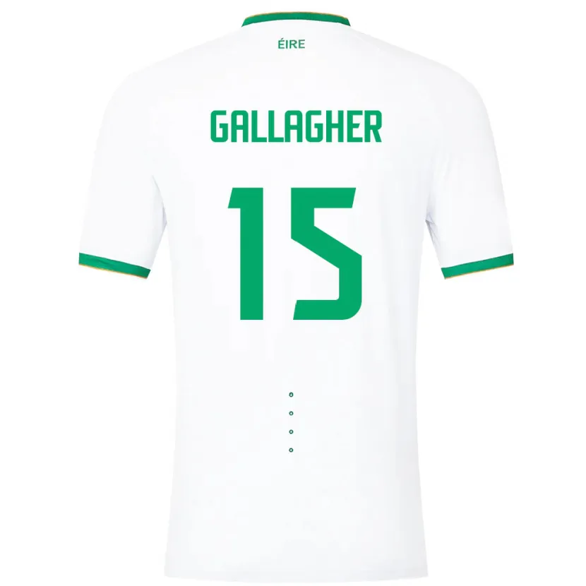 Danxen Damen Irische Oisín Gallagher #15 Weiß Auswärtstrikot Trikot 24-26 T-Shirt