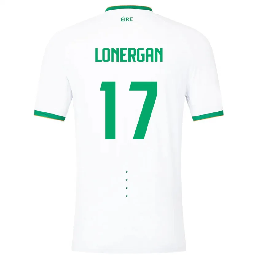 Danxen Damen Irische Tom Lonergan #17 Weiß Auswärtstrikot Trikot 24-26 T-Shirt