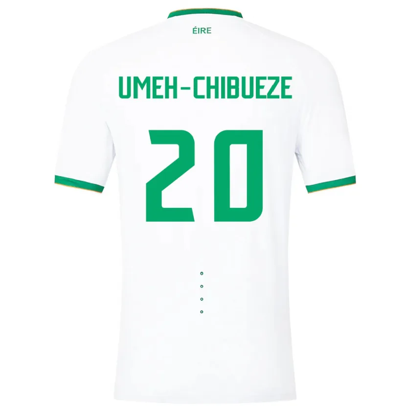 Danxen Damen Irische Franco Umeh-Chibueze #20 Weiß Auswärtstrikot Trikot 24-26 T-Shirt