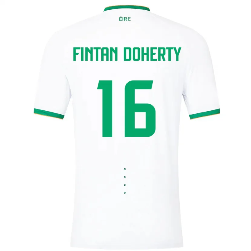 Danxen Damen Irische Fintan Doherty #16 Weiß Auswärtstrikot Trikot 24-26 T-Shirt