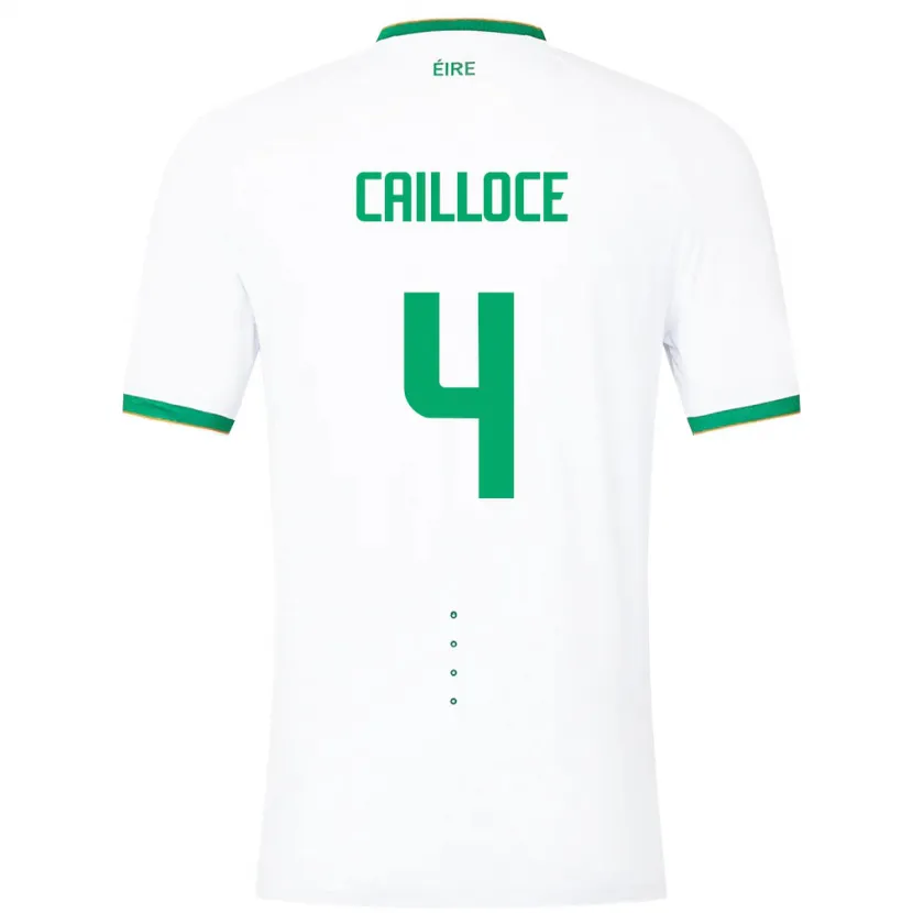 Danxen Damen Irische Luca Cailloce #4 Weiß Auswärtstrikot Trikot 24-26 T-Shirt