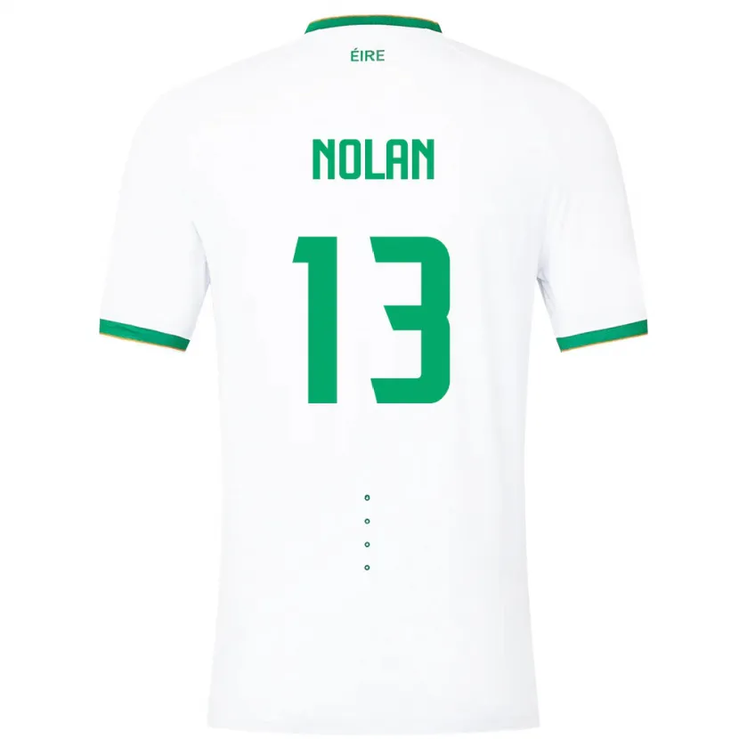 Danxen Damen Irische Hayley Nolan #13 Weiß Auswärtstrikot Trikot 24-26 T-Shirt