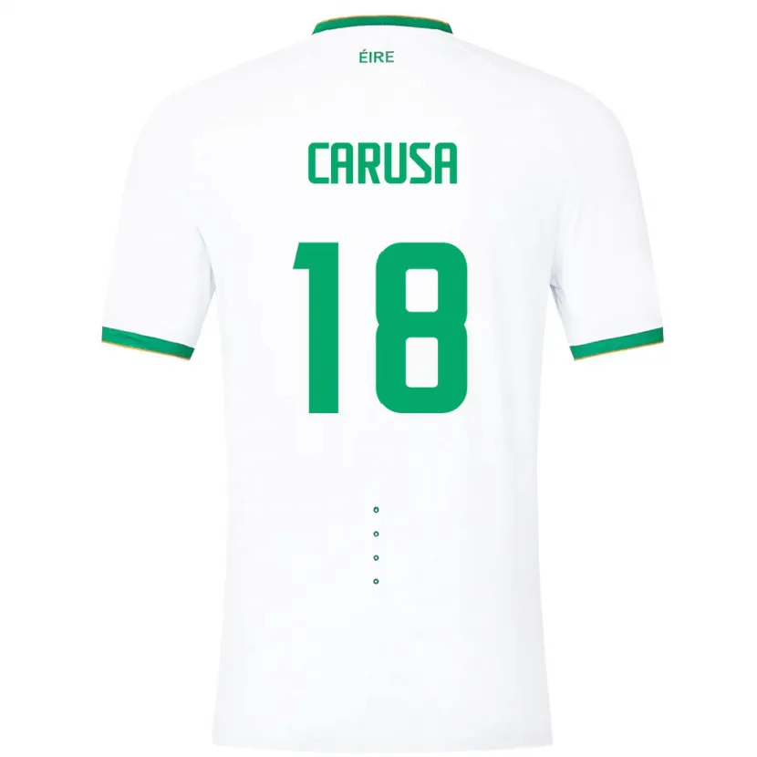 Danxen Damen Irische Kyra Carusa #18 Weiß Auswärtstrikot Trikot 24-26 T-Shirt