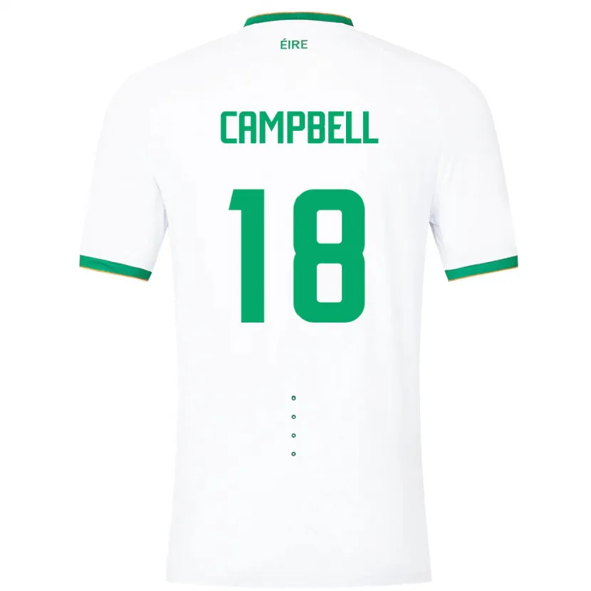Danxen Damen Irische Megan Campbell #18 Weiß Auswärtstrikot Trikot 24-26 T-Shirt
