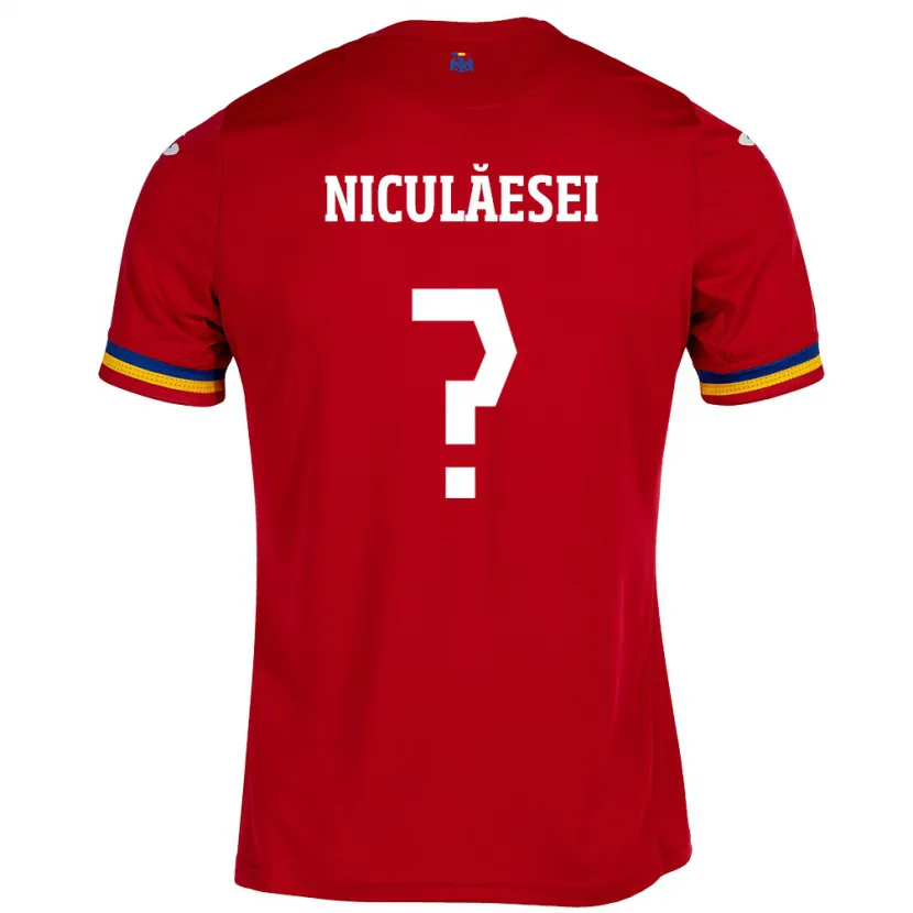 Danxen Damen Rumänische Albert Niculăesei #0 Rot Auswärtstrikot Trikot 24-26 T-Shirt