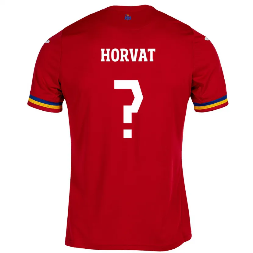 Danxen Damen Rumänische Eneas Horvat #0 Rot Auswärtstrikot Trikot 24-26 T-Shirt