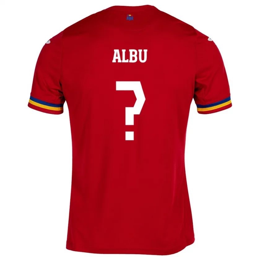 Danxen Damen Rumänische Luca Albu #0 Rot Auswärtstrikot Trikot 24-26 T-Shirt