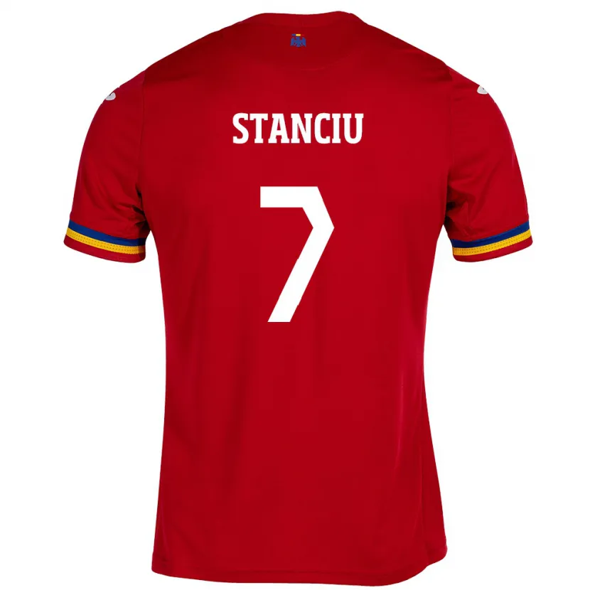 Danxen Damen Rumänische Ana Maria Stanciu #7 Rot Auswärtstrikot Trikot 24-26 T-Shirt