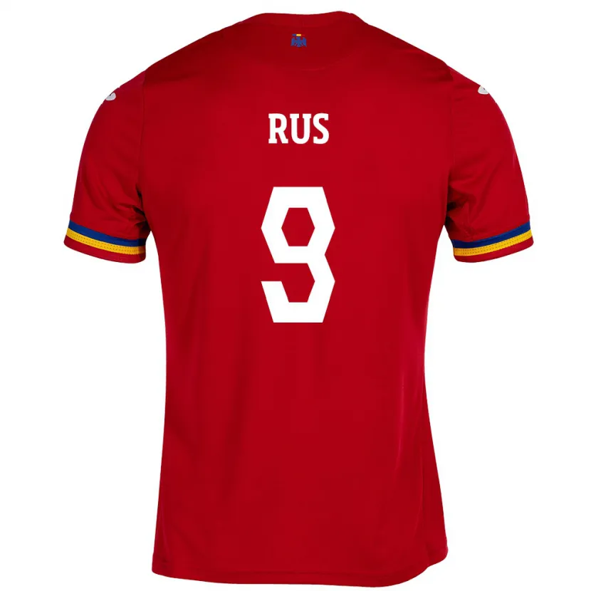 Danxen Damen Rumänische Laura Rus #9 Rot Auswärtstrikot Trikot 24-26 T-Shirt
