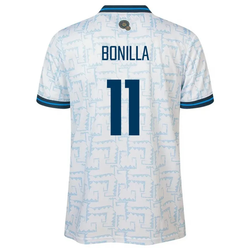 Danxen Damen El Salvador Jarell Bonilla #11 Weiß Auswärtstrikot Trikot 24-26 T-Shirt