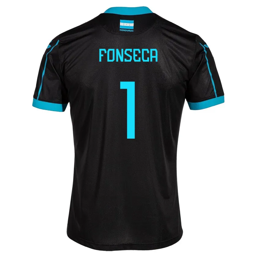 Danxen Damen Honduras Harold Fonseca #1 Schwarz Auswärtstrikot Trikot 24-26 T-Shirt