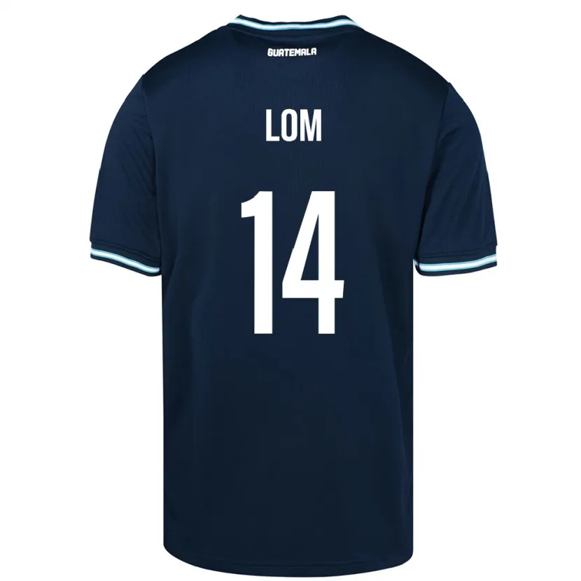 Danxen Damen Guatemala Darwin Lom #14 Blau Auswärtstrikot Trikot 24-26 T-Shirt