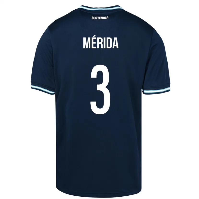 Danxen Damen Guatemala Daniel Mérida #3 Blau Auswärtstrikot Trikot 24-26 T-Shirt
