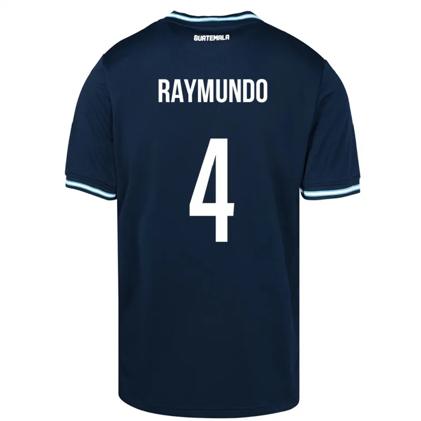 Danxen Damen Guatemala Cristopher Raymundo #4 Blau Auswärtstrikot Trikot 24-26 T-Shirt
